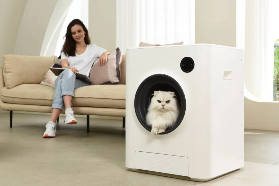 kitty litter self cleaning box